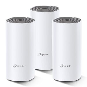  2 - WiFi Mesh система TP-Link Deco E4 3-pack (AC1200, 2xFE WAN/LAN, MESH, 2 антени, 3-pack)