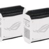 Wi-Fi Mesh система Asus ROG Rapture Gaming Mesh System GT6 White 2pk (GT6-W-2-PK/90IG07F0-MU9A40) (AX10000, 1×2.5G WAN, 3xGE LAN, 1xUSB 3.2, 9 внутрішніх антен)