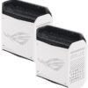 Wi-Fi Mesh система Asus ROG Rapture Gaming Mesh System GT6 White 2pk (GT6-W-2-PK/90IG07F0-MU9A40) (AX10000, 1×2.5G WAN, 3xGE LAN, 1xUSB 3.2, 9 внутрішніх антен)