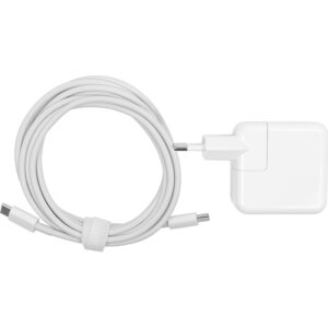  6 - Блок живлення для ноутбуків PowerPlant APPLE 220V, 20V 30W 1.5A (USB Type-C)