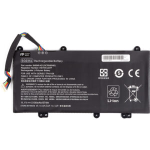  3 - Акумулятор PowerPlant для ноутбуків HP SG03-3S1P 11.1V 5100mAh