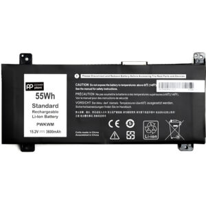  6 - Акумулятор PowerPlant для ноутбуків DELL Inspiron 14-7466 (PWKWM) 15.2V 3600mAh