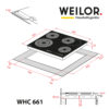 Поверхня склокерамічна WEILOR WHC 661 BLACK