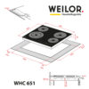 Поверхня склокерамічна WEILOR WHC 651 BLACK