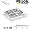 Поверхня газова на металі WEILOR GM W 634 BL