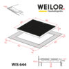 Поверхня індукційна WEILOR WIS 644 BLACK