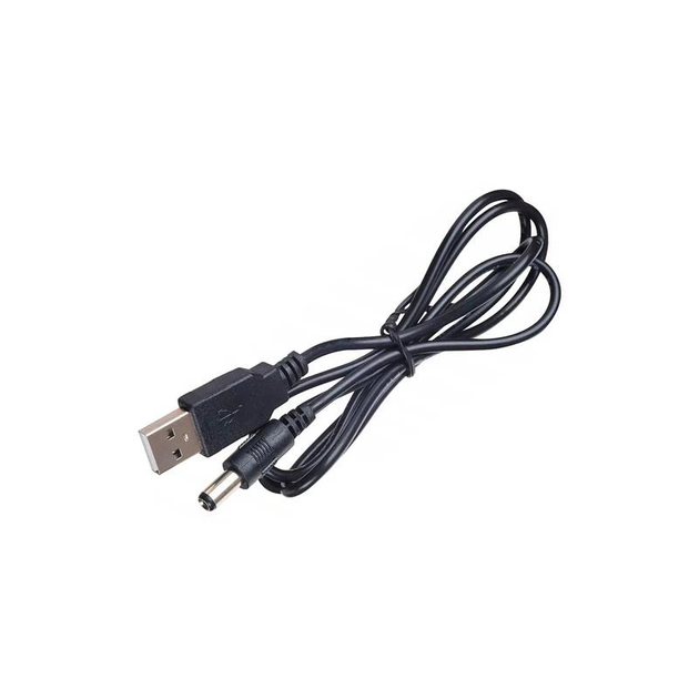  1 - Кабель живлення Atcom (10035) USB(AM) - 3,5DC, 2A, 1м, чорний