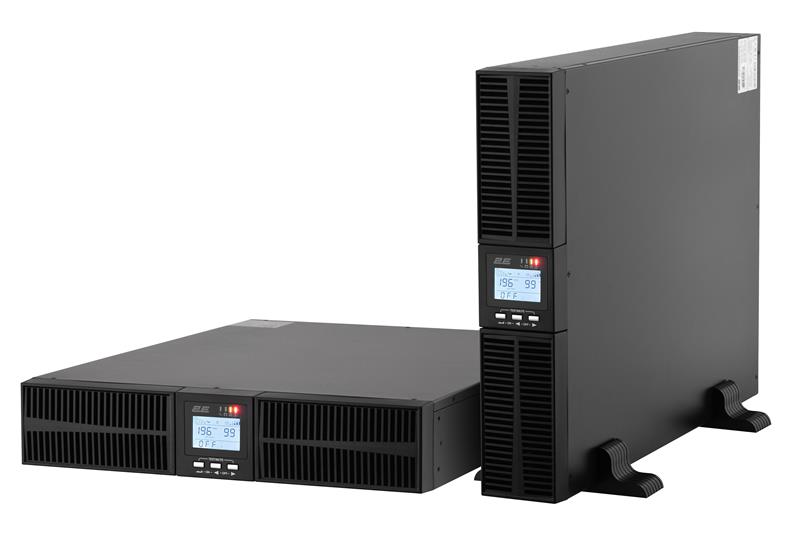  7 - ДБЖ безперервної дії (Online) 2E SD6000RTL, 6kVA/6kW, RT4U, LCD, USB, на зовнішні АКБ,Terminal in&ou