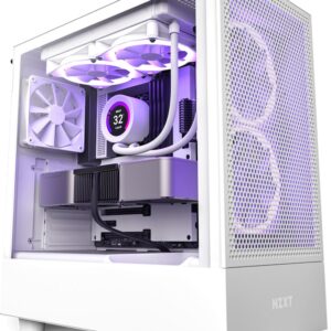  2 - Корпус NZXT H5 Flow White (CC-H51FW-01) без БЖ