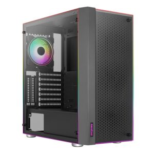  7 - Корпус AeroCool Skribble-G-BK-v1 (ACCM-PB28033.11) Black без БЖ