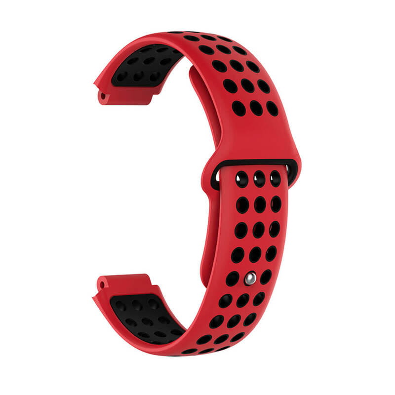  8 - Ремінець для Garmin Universal 16 Nike-style Silicone Band Red/Black (U16-NSSB-RDBK)