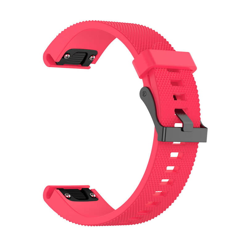  2 - Ремінець для Garmin QuickFit 20 Dots Silicone Band Rose (QF20-STSB-ROSE)