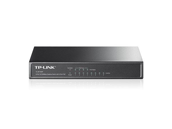  9 - Комутатор TP-Link TL-SF1008P (4xFE, 4xPoE, Max PoE 57W)