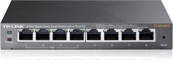  4 - Комутатор TP-LINK TL-SG108PE 8xGE/4xPoE 65.2W EasySmart