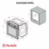 Духова шафа електрична Perfelli DIAMOND 6M8L BIANCO