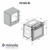 Духова шафа електрична Minola EO 665 BL