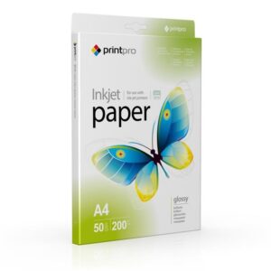  2 - Фотопапір PrintPro глянцевий 200г/м2 A4 50л (PGE200050A4)