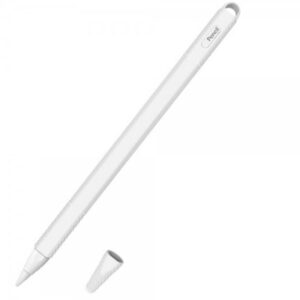  1 - Чохол Goojodoq Hybrid Ear TPU для стілусу Apple Pencil 2 White (4001055094286W)