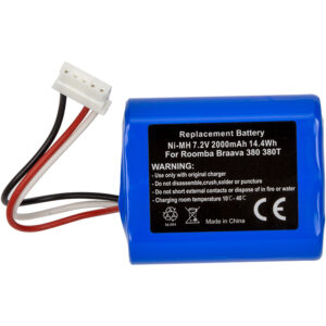  4 - Акумулятор PowerPlant для пилососу iRobot Braava 380 (4409709) 7.2V 2000mAh TB921577