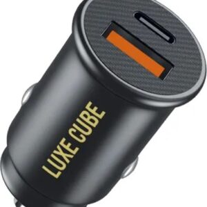  5 - Автомобільний зарядний пристрій Luxe Cube 20W (2USBх3A) Black (9988449841235)