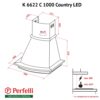 Витяжка купольна Perfelli K 6622 C BL 1000 COUNTRY LED