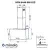 Витяжка декоративна похила Minola HDN 6444 BL 800 LED