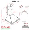 Витяжка купольна Perfelli K 6442 I LED