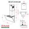 Витяжка декоративна похила Perfelli DN 6472 D 850 BL LED