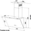 Витяжка Нахилена INTERLINE TEFFI WH A/60/GL/PB