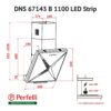 Витяжка декоративна похила Perfelli DNS 67143 B 1100 BL LED Strip