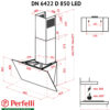 Витяжка декоративна похила Perfelli DN 6422 D 850 WH LED