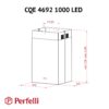 Витяжка острівна Perfelli CQE 4692 I 1000 LED