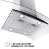 Витяжка острівна Perfelli CGS 9632 I 1000 LED