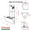 Витяжка декоративна похила Perfelli DN 5272 D 700 BL LED