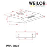 Витяжка плоска WEILOR WPL 5092 I