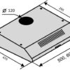 Кухонна витяжка VENTOLUX PARMA 50 BR (600)