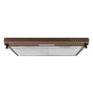  9 - Витяжка плоска Perfelli PL 6144 Dark BR LED