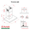 Витяжка декоративна Т-подібна Perfelli TS 6322 I/BL LED