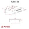 Витяжка плоска Perfelli PL 5002 W LED