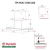 Витяжка декоративна Т-подібна Perfelli TM 9642 I/BL 1000 LED