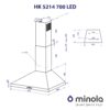 Витяжка купольна Minola HK 5214 WH 700 LED