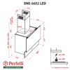 Витяжка декоративна похила Perfelli DNS 6602 BL LED