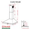 Витяжка купольна Perfelli K 6202 RED 700 LED