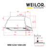 Витяжка повно вбудована WEILOR WBE 5230 WH 1000 LED