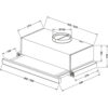 Витяжка телескопічна ELEYUS Cyclon 700 50 BL