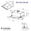 Витяжка телескопічна Minola MTL 6222 WH 700 LED