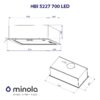 Витяжка повно вбудована Minola HBI 5227 I 700 LED