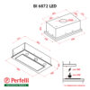 Витяжка повно вбудована Perfelli BI 6872 WH LED