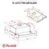 Витяжка телескопічна Perfelli TL 6333 BL 700 LED GLASS