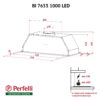 Витяжка повно вбудована Perfelli BI 7653 I 1000 LED